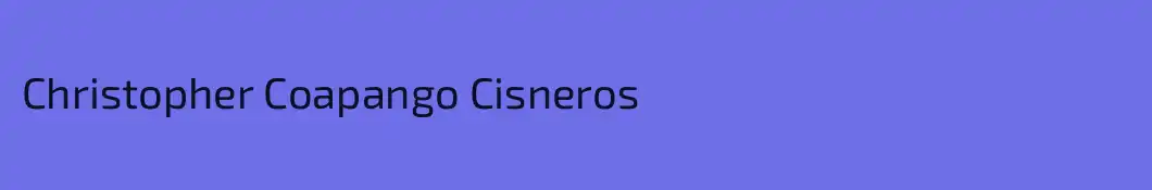Christopher Coapango Cisneros